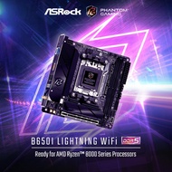 ASRock Phantom Gaming B650I Lightning WiFi ITX Motherboard - Support AMD AM5 Ryzen 8000/7000 Series
