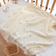 Baby Wrap Double-Layer Crepe Blanket Pure Cotton Gauze Pure Cotton Pleated Gauze Manufacturer Baby M
