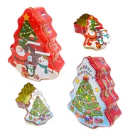 [特價]摩達客耶誕-紅+白面聖誕樹造型糖果罐兩入對組擺飾-交換禮物