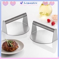 LEMONTRE Smash Burger Press, No Rust Stainless Steel Stainless Steel Grill Press, Grill Press Round 