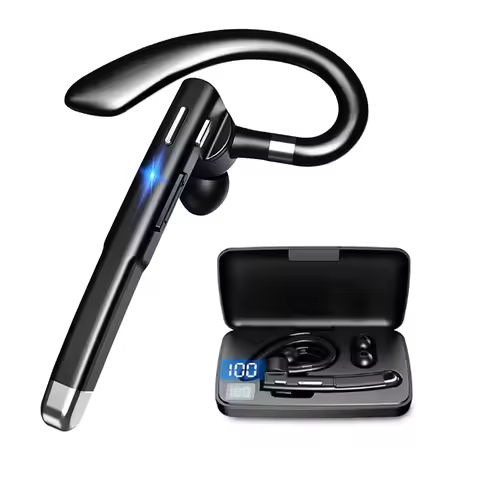 Bluetooth 5.3 Wireless Headphones Business Earphones Hands-free Call Mic Noise Cancelling Headset Ea