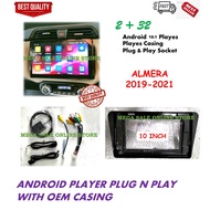 Nissan Almera NEW 2019 - 2021 android player 10 inch with OEM casing