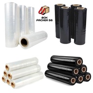 Stretch Film Stretch Wrap Transparent Film Black Film Plastic Wrapping 2.2kg x 23micron x 500mm