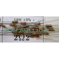 1/ 4 WATT 2.2 RESISTOR 2R2 OHM/ CONTENTS 25 PCS