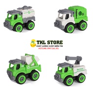 Xe đồ chơi cho bé xe lắp ráp cho bé bộ xe cứu hỏa xe đô thị - TKL STORE