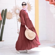 Bf888S Fasha Dress Latest Layered Gamis Dress for Teenagers and Adults Jumbo Layered Dress Plain Gam