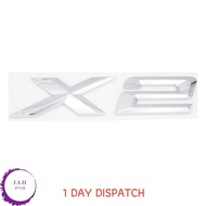 X2 LETTERING REAR BOOT LID TRUNK BADGE EMBLEM FOR BMW XDRIVE SERIES, CHROME