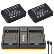 2PCS LP-E12 LP E12 Camera Baery   B Dual Charger For Canon EOS M M2 100D Kiss X7 Rebel SL1 EOS M10 DSLR