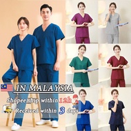 【 READY STOCK】UNISEX MEDICAL SCRUB SUIT BAJU SCRUB TOP+PANTS BAJU SCRUB MEDICAL baju scrub medical for women men alchemy apparel scrub