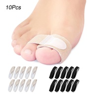 10Pcs Fabric Hammer Toe Corrector, Reusable Broken Toe Protectors Buddy Taped Wraps, Toe Splint for 