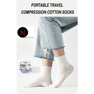 Disposable compression socks for men and women summer thin section breathable travel portable daily 