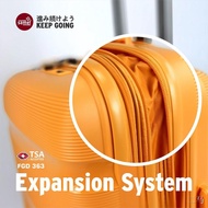 ◑✎SAMEL 24" FGD 363 JAPANESES CONCEPT EXPANDABLE ANTI THEFT ZIPPER PP LUGGAGE