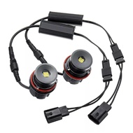 40W/pcs LED Angel Eyes Halo Ring Marker Light Bulb Replacement High Power White 6500K for BMW E39 E5