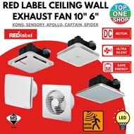 REDLABEL Ceiling Wall Exhaust Fan 10" 6" Ultra Silent Sensor/LED xhaust Fan | Kong Sensory Apollo Ca