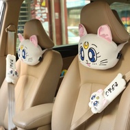 ST-🌊Factory Direct Supply for Sailor Moon AEKYUNG Cat Car Pillow Automotive Headrest Neck Pillow Safety Belt Cover Car I