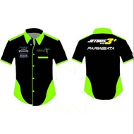 Jet bus embroidered shirt