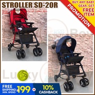 Apruva SD-20R 3-Way Reversible Stroller for Baby Red