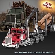 Steel Idol 3D All-Metal Stainless Steel Model DIY Toy Educational Puzzle Color Version Log Trailer 0