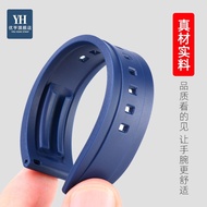 Suitable for Seiko PROSPEX Series Big Panda Di Three Eyes SSC813P1 SSC909P1 Silicone Rubber Strap