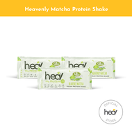 HealHeavenly Matcha Protein Shake Powder Bundle of 3 Sachets - Vegan Pea Protein - HALAL - Meal Repl