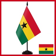 Ghanaian Deluxe desk flag desktop set Flag of Ghana