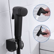 Black Handheld Bidet Toilet Sprayer ABS Sprayers Bidet With Hose and Holder