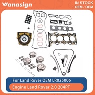 Engine Head Gasket Set Timing Chain Kit & Piston Set Fit 2.0 T For Land Rover Discovery Sport  AJ200
