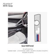 Llesd TPIC Alcantara สำหรับ BMW G23 G20 G28 3 4ชุด X3 X5 M สีกลางปรับเกียร์สะดวกอุปกรณ์ตกแต่งภายในรถ