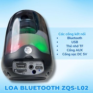 LOA NGHE NHẠC BLUETOOTH ZQS-L02 10W NGHE NHẠC CỰC HAY BASS ẤM ÂM THANH 3D ĐÈN LED NHẤP NHÁY