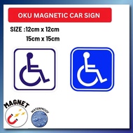 OKU Magnetic Car Sign / Sticker Car Sign