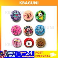 [Ship in 24Hrs]KBAGUNI BTS BT21 Cartoon Pop Socket Phone Holder Gadget Airbag Phone Stand on Phone C