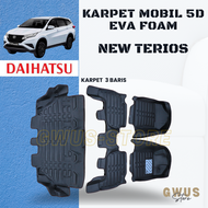 Karpet mobil 5D DAIHATSU NEW TERIOS Premium Car Mat EVA FOAM Mangkok