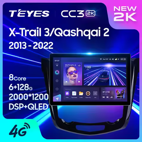 TEYES CC3 2K For Nissan X-Trail xtrail X - Trail 3 T32 2013 - 2022 Qashqai 2 J11 Car Radio Multimedi