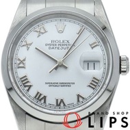 二手勞力士 Datejust 男士腕錶 16200(P)，不鏽鋼材質，白色錶盤，拋光處理，2000 年產，成色極佳。