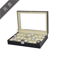 PU Leather Watch Box 24-Bit Wooden Watch Box Fashion Watch Box Counter Watch Display Box Watch Stora