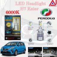 Perodua ALZA LED Headlight H7 Kaier 1 Pair 6000K WHITE Bright Putih Bulb Car Headlight Headlmap LED 