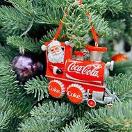 絕版限量品 可口可樂正品聖誕老公公瓶蓋車吊飾 聖誕樹掛飾