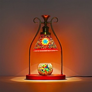 HOT DEAL Moroccan Retro Fireless Aromatherapy Lamp Melting Wax Lamp Table Lamp Bedroom Bedside Night