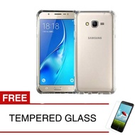 ShockProof Case For Samsung Galaxy J3 Pro 2016 / J311 - 5.0 inch - Clear - Free Tempered Glass