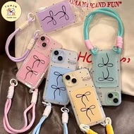 Unique Art Bow Strap Casing Samsung 24 Fe A35 A15 A36 A26 S25 Ultra A55 5G A56 A06 A23 A50 A16 A32 A