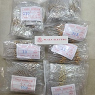 50 PCS HALF 1/ 2W WATT 1 2R7/ 3R3/ 5R6/ 10/ 22/ 33/ 39/ 47/ 56/ 68/ 100/ 220/ 330 470/ 560/ 680 / 82