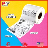 new COD 100X150MM AWB STICKER/ A6 AIRWAY BILL STICKER/ SHIPPING LABEL ROLL/ THERMAL PAPER REFILL/ STICKER CONSIGNMENT NO