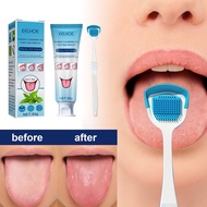 Eelhoe Tongue Scraper Coating Cleaning Gel Fresh Remove Oral Odor Cleaner Bad Breath  Brush Scraper 