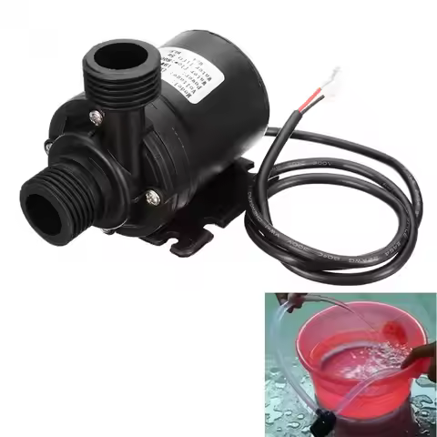 1Set Solar Water Pump 800L/H 3/5m DC12/24V Solar Brushless Motor Submersibles Durable ABS Metal Wate