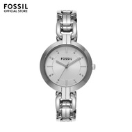 Fossil Women's Kerrigan Analog Watch ( BQ3945 ) - Quartz, Silver Case, Round Dial, 5 MM Silver Stainless Steel Band