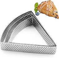 Stainless Steel Fan-Shaped Biscuit Mold, 3PCS Fan-Shaped Cookie Cutter Set, Equilateral Triangle Coo