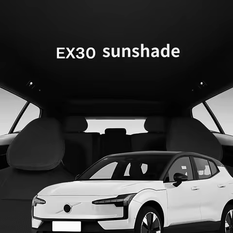 FOR VOLVO EX30 2023 2024 2025 Roof Split Sun Shades Glass Roof Front Rear Skyline Car Tools Upgrade 