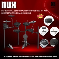 Nux DM-310H Full Set Digital Electronic Drum Kit with Bluetooth and Dual Mesh Head (DM310H DM 310H)