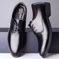 รองเท้าแฟชั่น รองเท้าคัชชูหนังแบบสวม  รองเท้าทำงาน สีดำ ไซส์ 39-45  รองเท้าทางการ รองเท้าหนังชาย