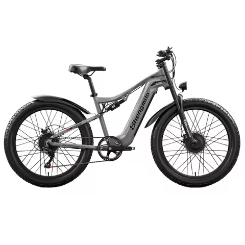 26-inch dual-motor electric bicycle with 48V lithium battery, adult off-road assisted electric motor